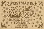 Personalised Christmas Eve Cutting Board – Laser Engraved Hevea Wood personlised