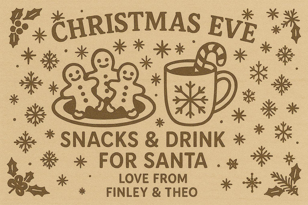 Personalised Christmas Teacher Gift – Laser Engraved Wooden Board