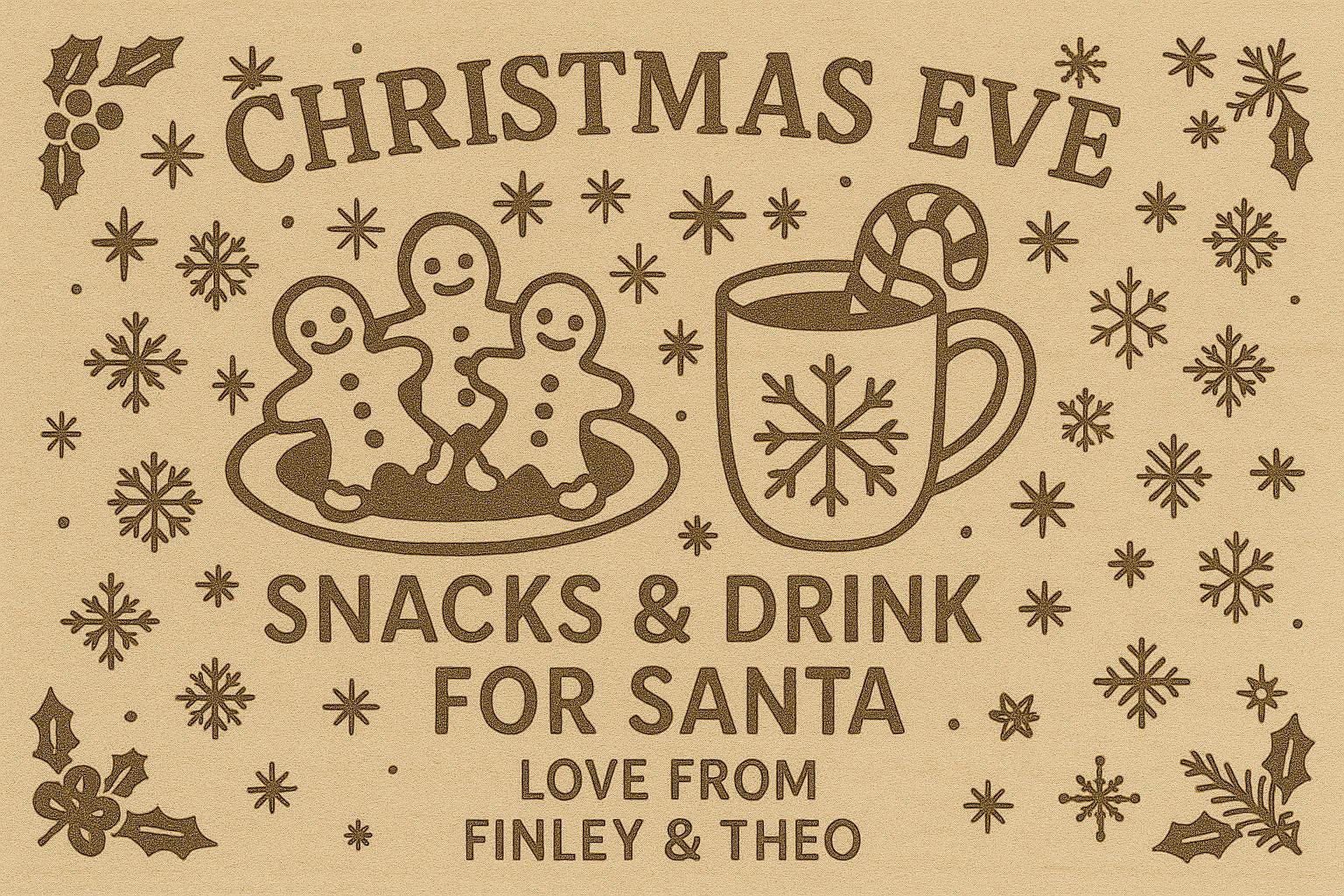 Personalised Christmas Teacher Gift – Laser Engraved Wooden Board