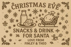 Personalised Christmas Eve Cutting Board – Laser Engraved Hevea Wood personlised