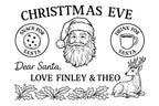 Personalised Christmas Eve Cutting Board – Laser Engraved Hevea Wood personlised