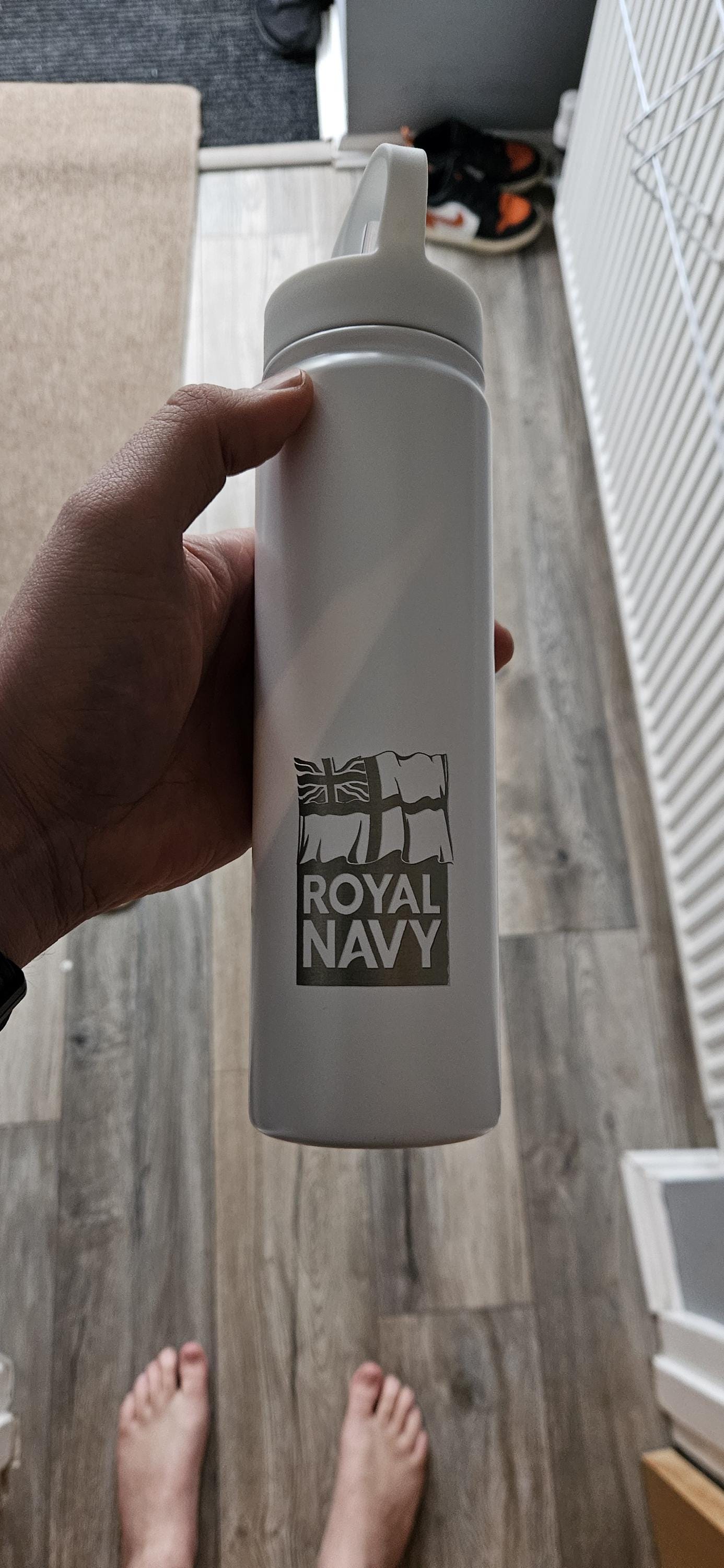 Personalised Military Water Bottle – Royal Navy, RAF or Army – Laser Engraved Metal Bottle – Custom Name & Unit Gift