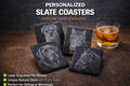 Personalised Slate Coaster with Pet Engraving – Memorial, Gift for Pet Lovers laser engraved