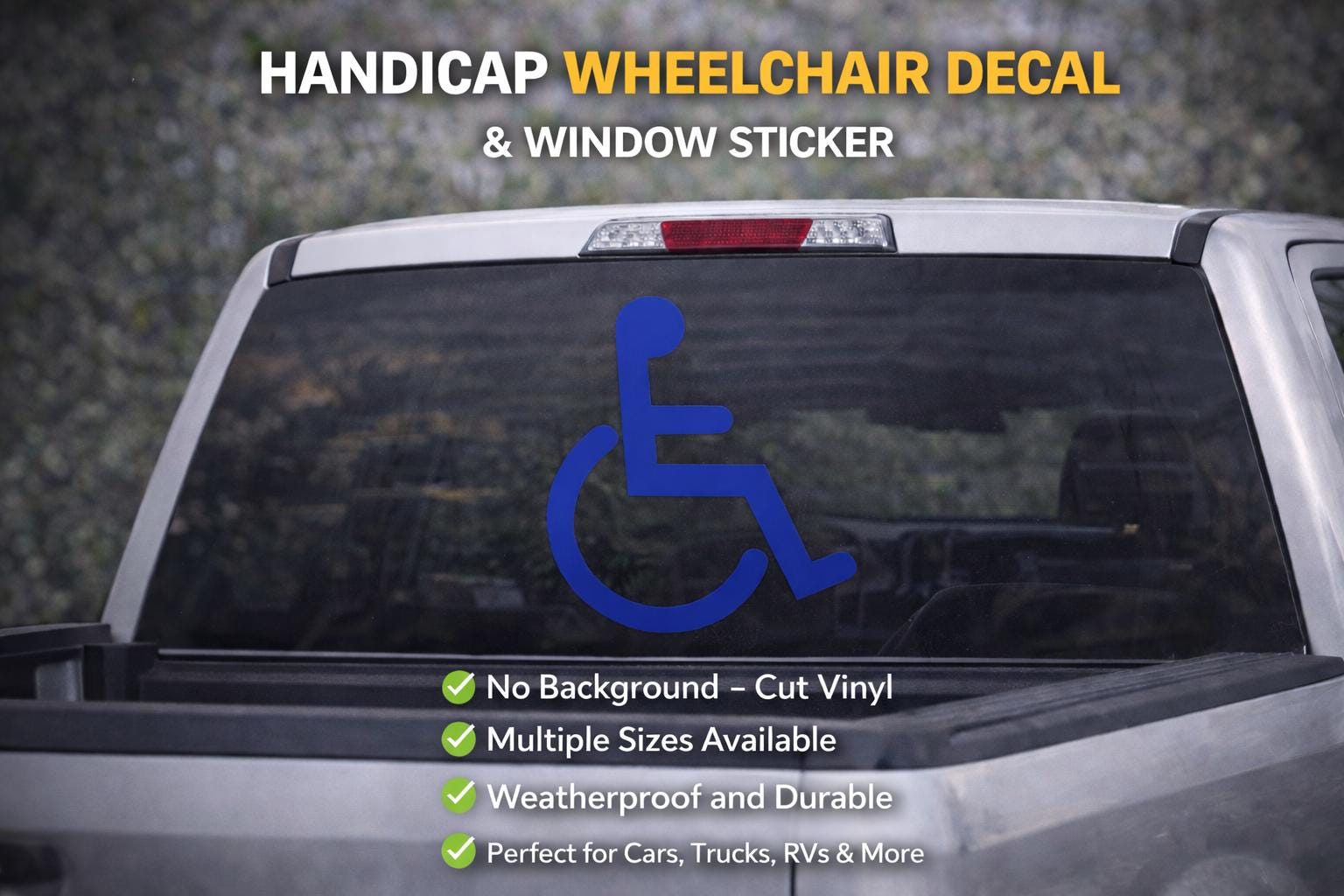 Disabled Parking sign Disability Mobility Car Taxi Minibus STICKER/VINYL DECAL